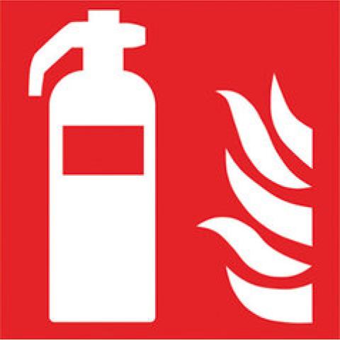 Fire protection sign, fire extinguisher acc. to ISO 7010, 1 unit(s)
