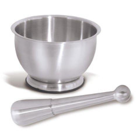 Rotilabo®-mortars, stainless steel, incl. pestle, 1 unit(s)