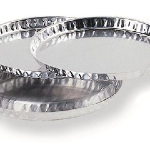 Disposable aluminum sample bowls, 90 mm, 80 unit(s)