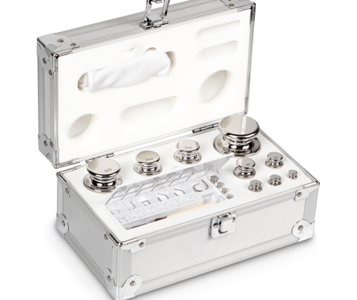 E1 1 mg -  1 kg Set of weights in aluminium case, Stainless steel (OIML)