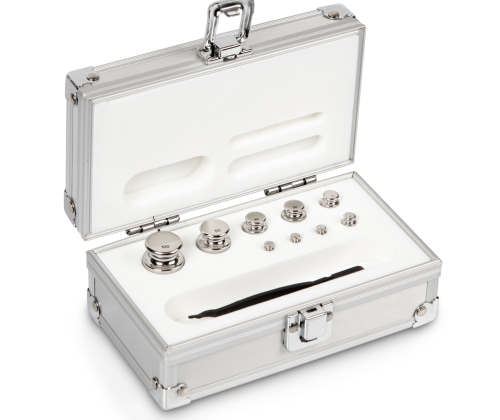 E1 1 g -  100 g Set of weights in aluminium case, Stainless steel (OIML)