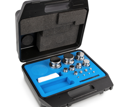 E1 1 g -  2 kg Set of weights in plastic carrying case, Stainless steel