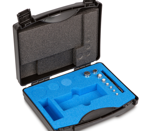 E2 1 g -  50 g Set of weights in plastic carrying case, Stainless steel (OIML)