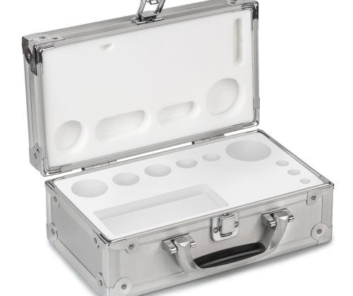 Aluminium weight case, 1 g - 100 g Aluminium for  E1 - M2, Cylindrical