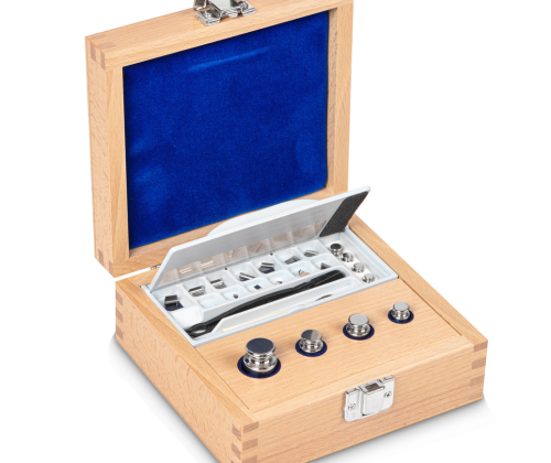 F1 1 mg -  50 g Set of weights in wooden box, Stainless steel (OIML)