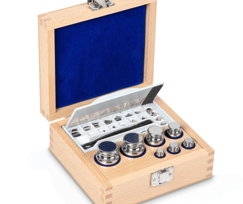 F1 1 mg -  200 g Set of weights in wooden box, Stainless steel (OIML)