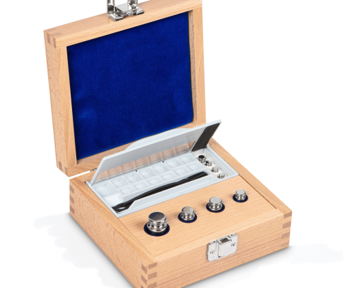F1 1 g -  50 g Set of weights in wooden box, Stainless steel (OIML)
