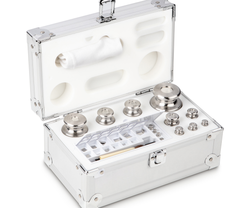 F2 1 mg -  1 kg Set of weights in aluminium case, Finely turned stainless stee...
