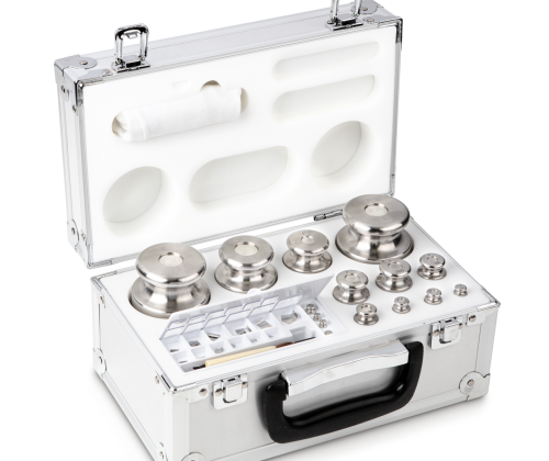 F2 1 mg -  2 kg Set of weights in aluminium case, Finely turned stainless stee...