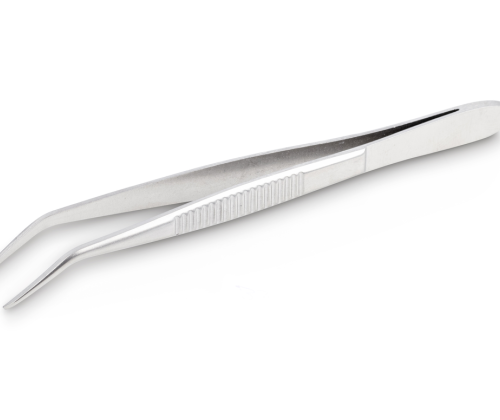 Forceps (stainless steel) length 100 mm, for weights 1 mg - 200 g