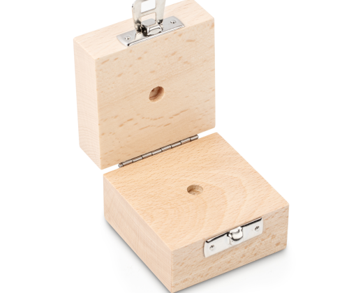 Wooden weight box, 1 g Beech for  F2 + M1, Cylindrical