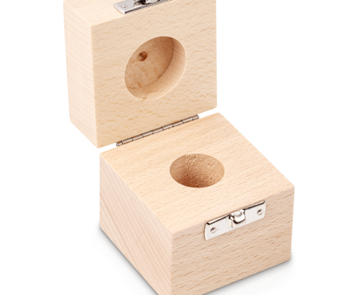 Wooden weight box, 100 g Beech for  F2 + M1, Cylindrical