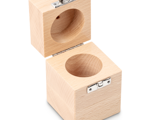 Wooden weight box, 500 g Beech for  F2 + M1, Cylindrical